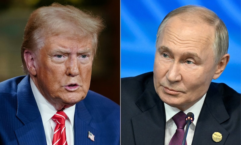 Get along well: Donald Trump and Vladimir Putin (Bild: AFP)