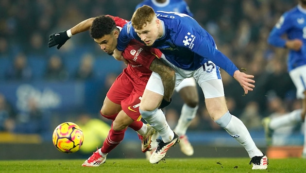 Keinen Sieger hat’s bei Everton gegen Liverpool gegeben ... (Bild: AP/Associated Press)