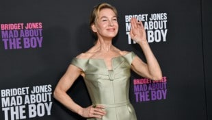 Renée Zellweger hat auch nach Drehschluss den Akzent von Bridget Jones nicht abgelegt. (Bild: Evan Agostini/Invision/AP)