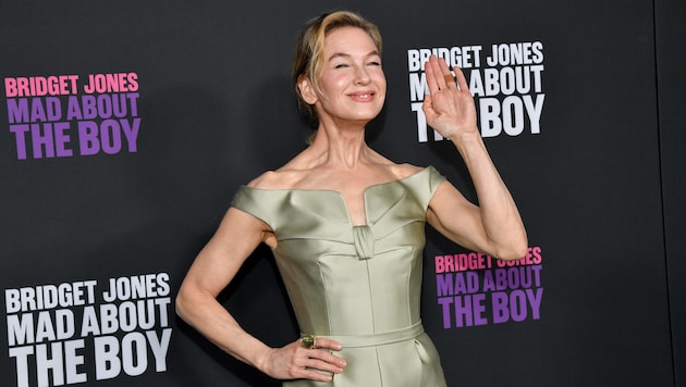 Renée Zellweger has not shed her Bridget Jones accent even after filming. (Bild: AP/Evan Agostini/Invision)