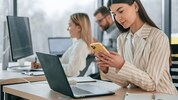 Während der Arbeitszeit wird das Handy nur selten für Berufliches genutzt.