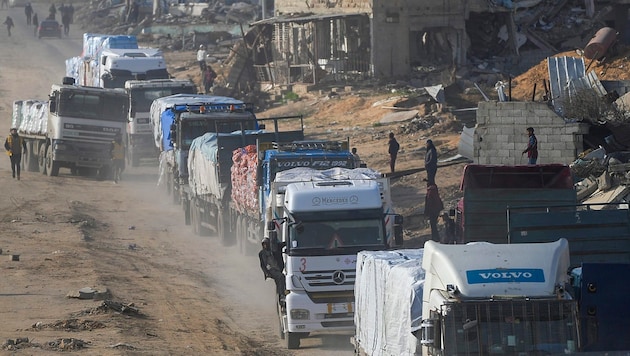 Israels Regierung hat wieder Hilfsgüter in den Gazastreifen gelassen, darunter Babynahrung (Archivbild).