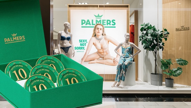 The famous green coins are suddenly no longer worth what they say on the tin. (Bild: Krone KREATIV/Palmers / Gregor Hofbauer, Palmers)