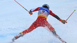 Julia Scheib legte in Saalbach einen wilden Abflug hin. (Bild: Birbaumer Christof)