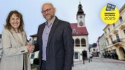 Neue Chefpartie: Silvia Drechsler (SPÖ) und Rainer Praschak (Grüne). Die schwarze Stadt wird ...