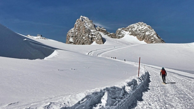 Today's Sunday will bring one to four centimetres of snow around the Dachstein, but the Graz basin will remain dry. (Bild: Weges)