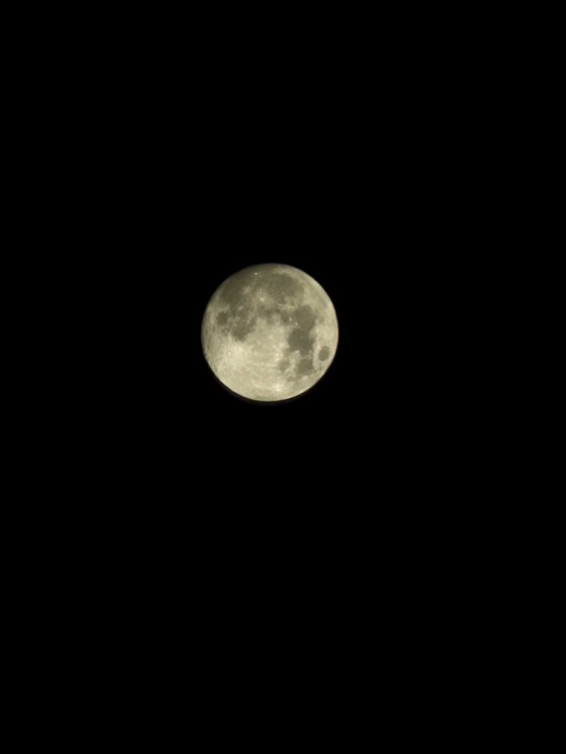 The moon hid behind a blanket of clouds, but on March 14, the full moon bathing will take place again. (Bild: Franz Weber Pressefoto)