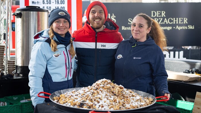 There is a delicious Kaiserschmarrn before the Spar.