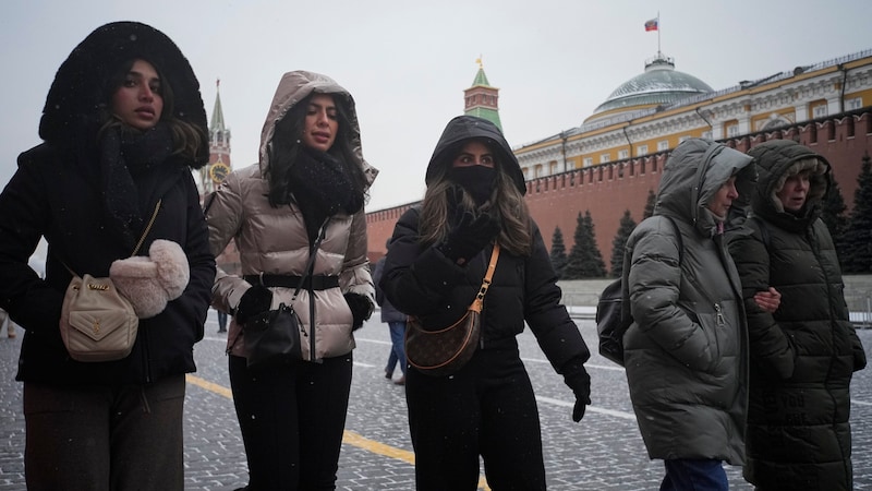 Am Roten Platz in Moskau (Bild: APA/ASSOCIATED PRESS)