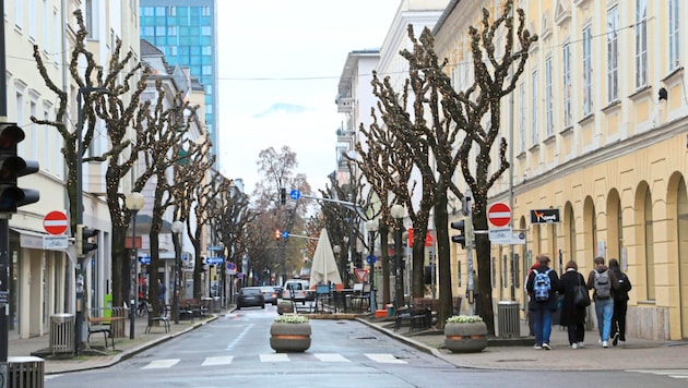 The upper section of Bahnhofstrasse has already been closed to cars once. (Bild: Rojsek-Wiedergut Uta)