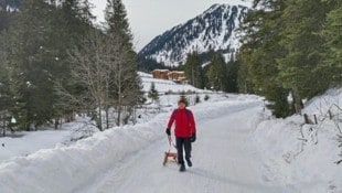 Ein Flachstück bzw. eine Ziehpassage gibt es knapp nördlich der Weidenchalets. (Bild: Peter Freiberger)