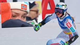 Thea Louise Stjernesund brach nach ihrem WM-Rennen in Tränen aus.xxx (Bild: GEPA)