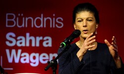 Sahra Wagenknecht glaubt an den Einzug ihrer Partei in den Bundestag, auch wenn aktuelle ...