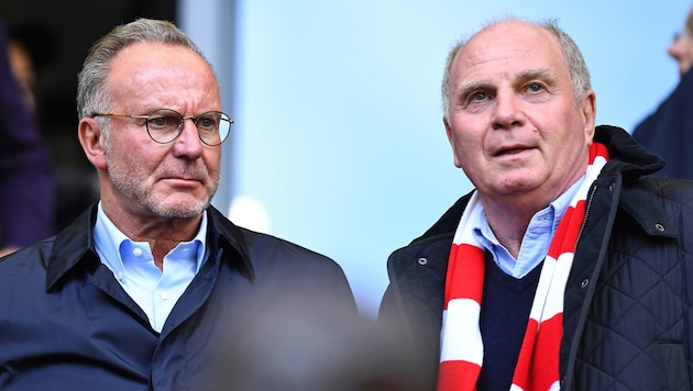 Karl-Heinz Rummenigge (left) and Uli Hoeneß (Bild: GEPA/GEPA pictures)