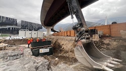 Anfang dieser Woche wurde im Gewerbegebiet Brixen Süd ein Blindgänger gefunden. (Bild: Kampfmittelräumdienst des zweiten Regiments Sturmpioniere Trient)