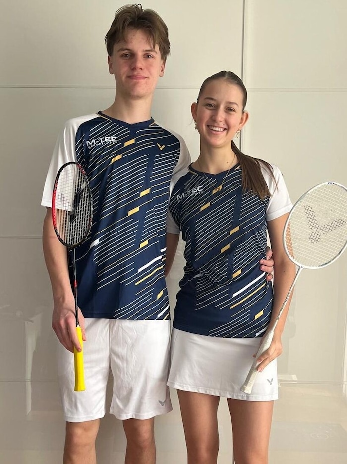 Denmark's top talent Alexander Brogaard with Hanna Gillesberger.