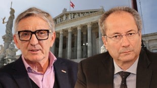 Josef Herk (WKO, li.) und Kurt Maier (IV) (Bild: Krone KREATIV/Christian Jauschowetz Martin Jöchl)