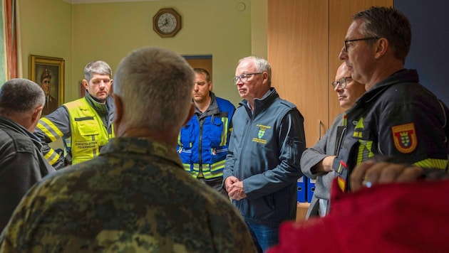 In Tulln tagte der Landesführungsstab mit mehr als 80 Experten, um für kommende Katastrophen bestmöglich gerüstet zu sein. (Bild: NLK Filzwieser)