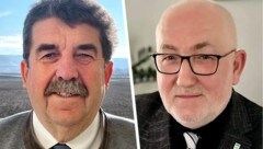 FPÖ-Baumgartner (li.) und ÖVP-Hartmann hegen haben ein Übereinkommen geschlossen, trotz Sieg der ...