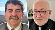FPÖ-Baumgartner (li.) und ÖVP-Hartmann hegen haben ein Übereinkommen geschlossen, trotz Sieg der ...