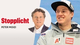 „Krone“-Sportchef Peter Moizi schreibt in seiner Kolumne über den WM-Triumph von Raphael Haaser. (Bild: Krone KREATIV/Christof Birbaumer / Kronen Zeitung)