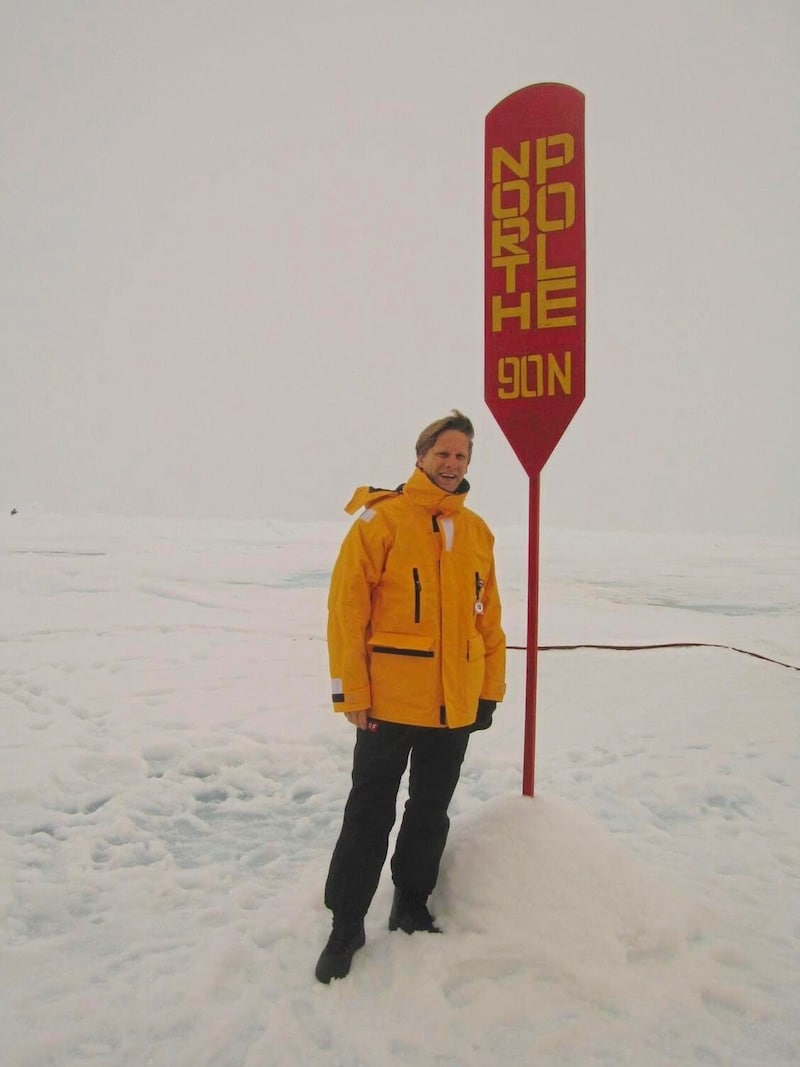 Tono Hönigmann at the North Pole. (Bild: Tono Hönigmann)