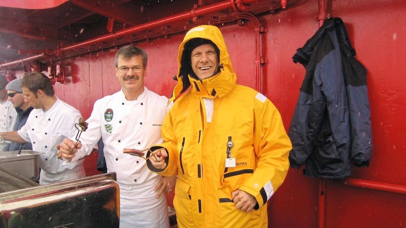 Günter Walder from Villach was head chef on the North Pole expedition. (Bild: Tono Hönigmann)