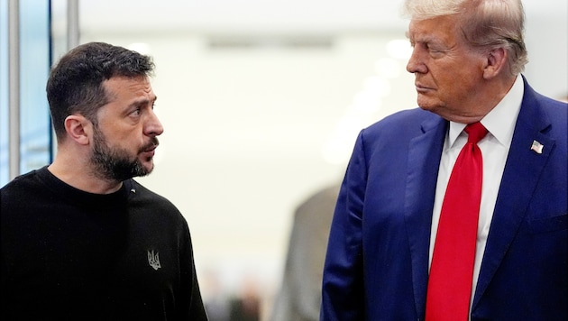 Now things are getting serious between Zelensky and Trump: Trump wants to disengage the USA from the war in Ukraine. Zelensky must reckon with a dictated peace. (Bild: AP)