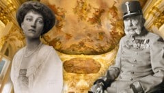 Kaiser Franz Joseph und seine Enkelin Elisabeth (Bild: Krone KREATIV/APA picturedesk)