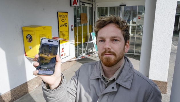 Marc Itzinger wurde durch die Explosion wach und filmte die Täter, wie sie flüchteten. (Bild: Tschepp Markus)