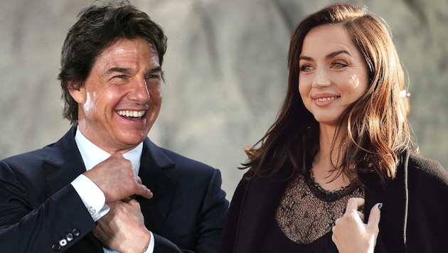 Tom Cruise and Ana de Armas spent Valentine's Day week together? Now everyone is wondering: Is something going on? (Bild: Krone KREATIV/BFA / Action Press / picturedesk.com, Kin Cheung / AP / picturedesk.com)