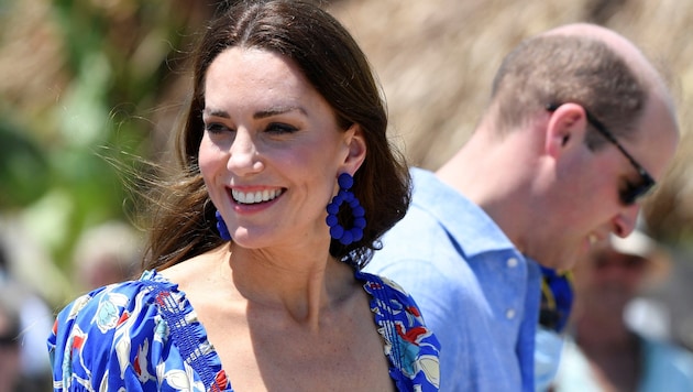 William und Kate gönnen sich mit den Kindern eine Auszeit auf einer paradiesischen Privatinsel. (Bild: TOBY MELVILLE / REUTERS / picturedesk.com)