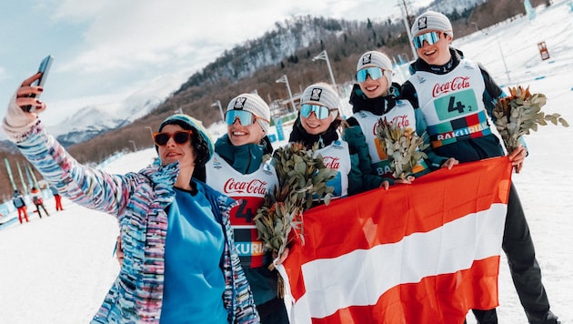 Die Biathlon-Hoffnungen machten in Georgien den Medaillensatz komplett. (Bild: ÖOC/Michael Meindl)