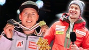 Raphael Haaser (li.) holte Silber, Marco Odermatt Gold im WM-Super-G.