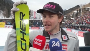 Domink Raschner wurde Achter im Slalom. (Bild: Krone.tv)