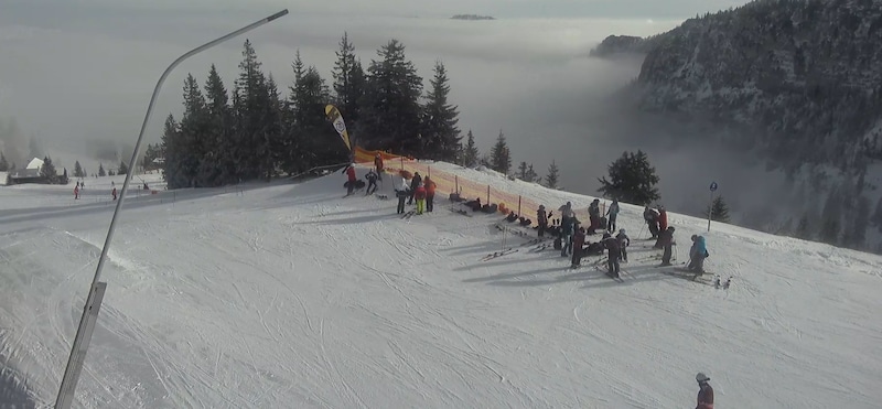 It was already sunny on the Kasberg on Sunday - and it's getting nicer every day from Monday. (Bild: Bergfex Webcam)