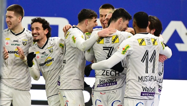 After 14 games without a win, Altacher were able to celebrate again in the Bundesliga. (Bild: EXPA / APA / picturedesk.com)