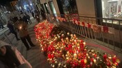 Kerzen im Andenken an die Opfer des Attentats.