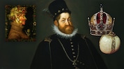 Ein Kaiser und seine persönlichen Gegenstände: Krone, Magenstein und Gemälde