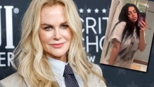 Nicole Kidman ist begeistert davon, dass Charli XCX ein Nicole-Shirt trägt. (Bild: Krone KREATIV/APA/Getty Images via AFP/GETTY IMAGES/Frazer Harrison, instagram.com/nicolekidman)