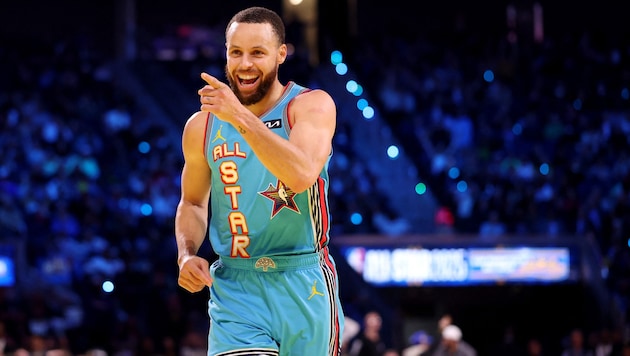 Steph Curry was crowned All-Star MVP. (Bild: AFP/APA/Getty Images via AFP/GETTY IMAGES/EZRA SHAW)