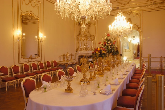 Hier fanden immer die sonntäglichen Familiendiners statt: Hofburg Wien