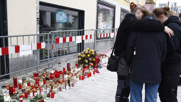 On February 15, Villach was rocked by an attack. One Syrian is in custody as the assassin - another Syrian turned out to be a hero and wanted to help. (Bild: APA/GERD EGGENBERGER, Krone KREATIV)