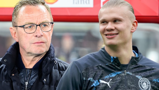 Ralf Rangnick would once have liked to see Erling Haaland at Leipzig. (Bild: APA/MAX SLOVENCIK, AP)