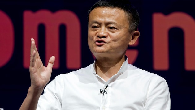 Alibaba-Chef Jack Ma ist bei der chinesischen Regierung in Ungnade gefallen.  (Bild: AP)