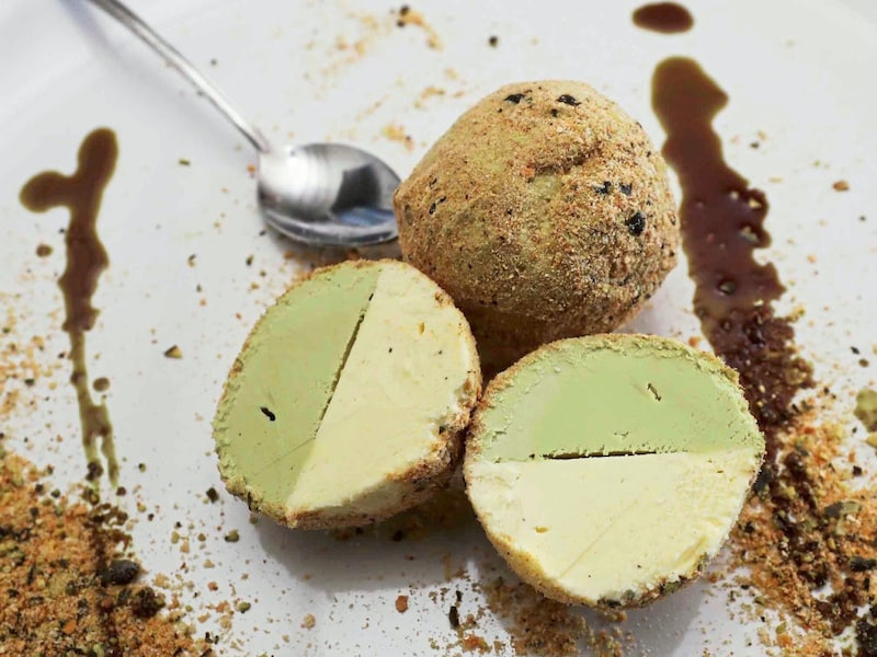 Five different types of ice cream dumplings are also handmade with a lot of love. (Bild: Reinhard Judt)