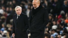 Carlo Ancelotti (li.) und Pep Guardiola (Bild: AFP or licensors)