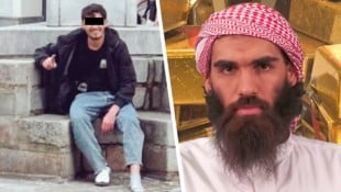 Grinse-Attentäter Ahmad G. hatte diesen selbst ernannten Scheich als Terror-Vorbild. (Bild: Krone KREATIV/SVS News Agency TikTok)