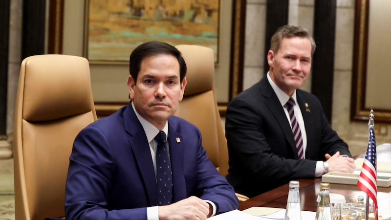 Außenminister Marco Rubio soll vorübergehend für Waltz übernehmen. (Bild: AP)