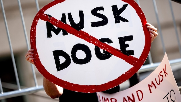 Musk's Doge committee is causing a lot of resentment, but there are also positive voices. (Bild: AP)